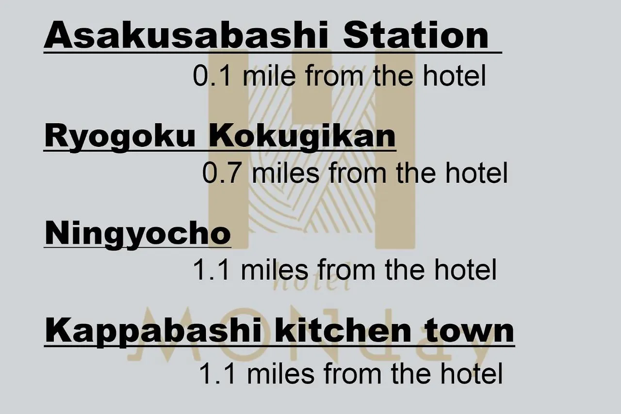 Hotel Monday Akihabara Asakusabashi Präfektur Tokio 3*,